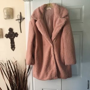 Blush Fuzzy coat